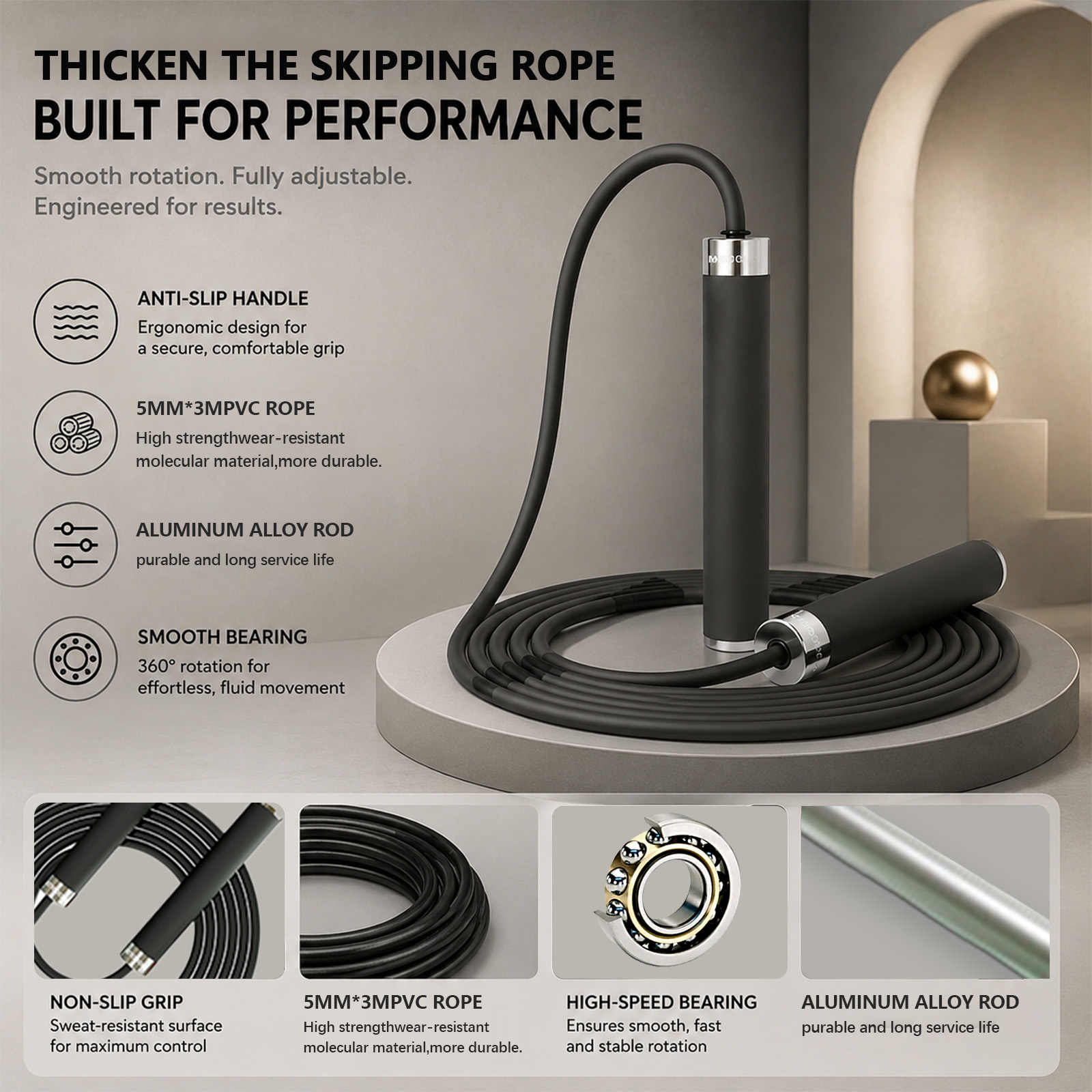 Speed Skipping Rope - Corde à sauter de boxe pour