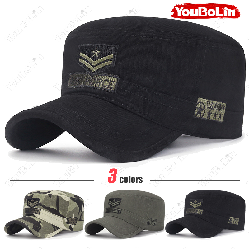 Academy Sports Outdoor - Casquette militaire à dessus plat, unisexe,