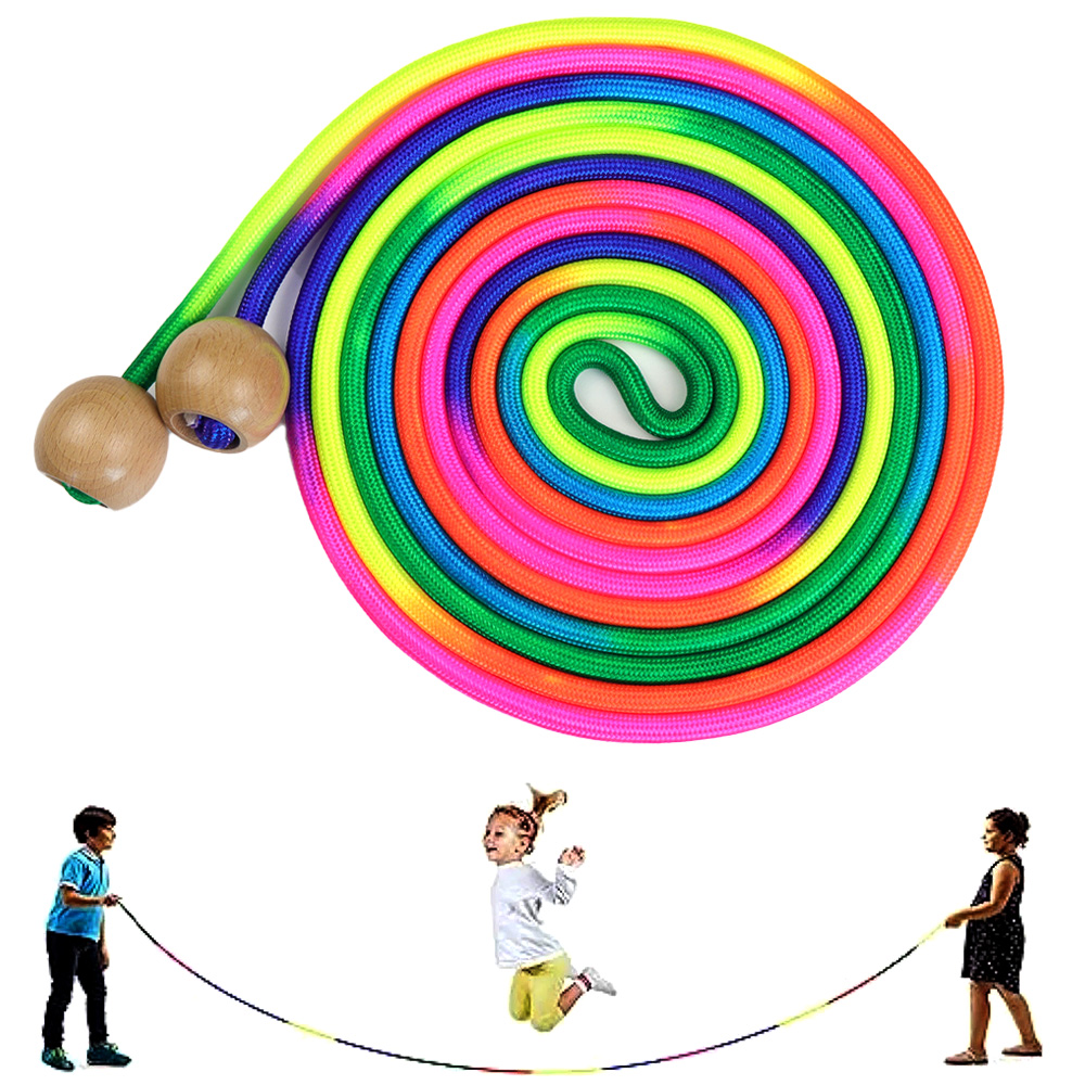 Speed Skipping Rope - Corde à sauter longue arc-en-ciel de