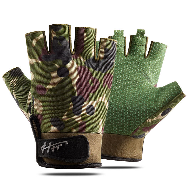 Outdoor Sport Gloves - Gants de pêche demi-doigt pour hommes