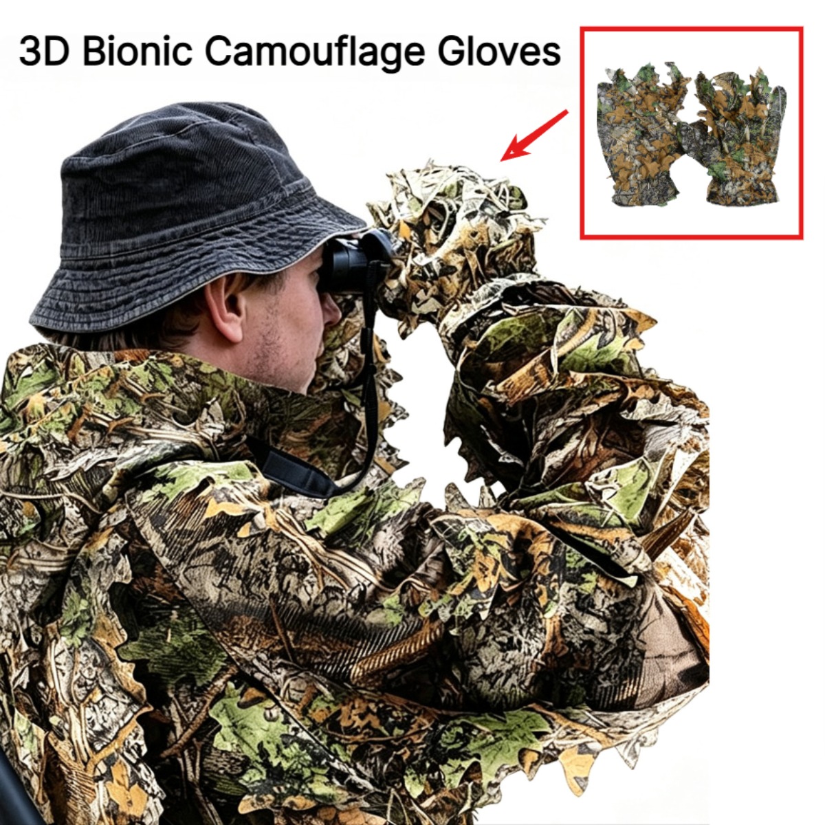 Gants de chasse camouflage 3D  - Outdoor Sport Gloves avis et prix