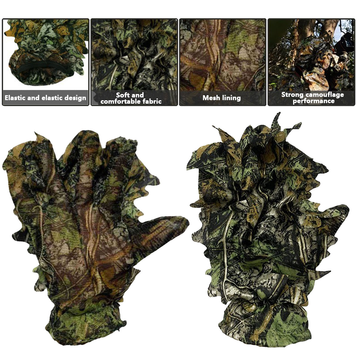 Gants de chasse camouflage 3D  - Outdoor Sport Gloves avis et prix